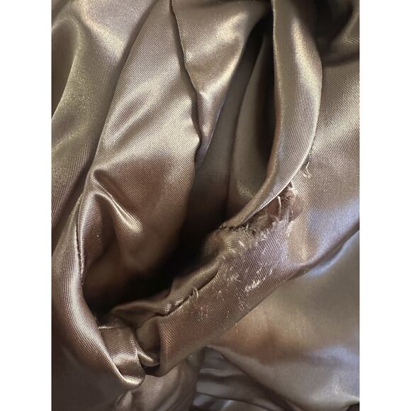Valerie Stevens Genuine Lamb Leather Coat Camel Brown Size Large *Lining Damage* - Picture 13 of 16